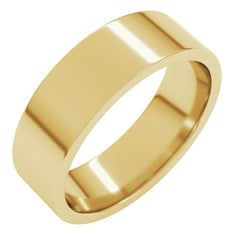 10K Yellow Gold 6 mm Lightweight Comfort-Fit Flat Band Size 9