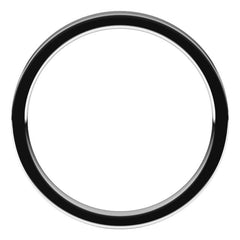 14K White Gold 2 mm Flat Comfort Fit Light Band Size 5