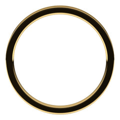 14K Yellow Gold 2 mm Flat Comfort Fit Light Band Size 6.5
