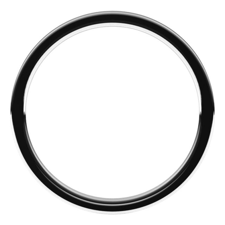 Sterling Silver 1 mm Flat Comfort Fit Light Band Size 6