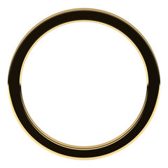 14K Yellow Gold 1 mm Comfort-Fit Flat Band Size 5.5
