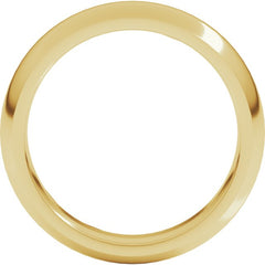 14K Yellow Gold 4.5 mm Comfort-Fit Half Round Band Size 9.5