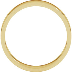 10K Yellow Gold 4 mm Flat Band Size 11