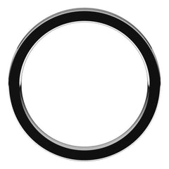 14K White Gold 2.5 mm Comfort-Fit Flat Band Size 5