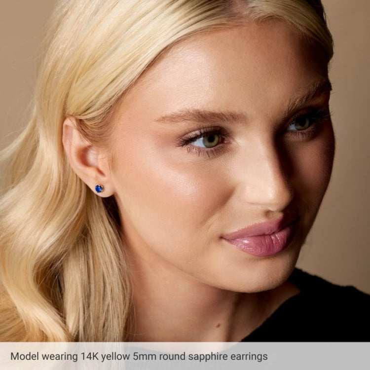 14K White Gold Lab-Grown Emerald Earrings