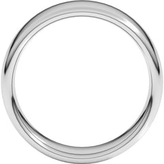 Sterling Silver 7 mm Comfort-Fit European-Style Band Size 14