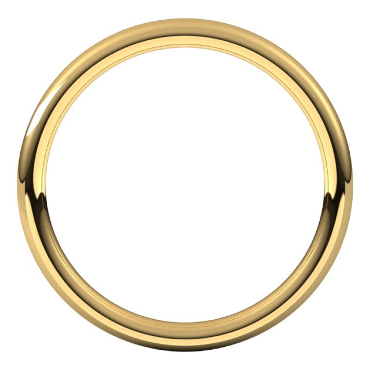 18K Yellow Gold 2 mm Comfort-Fit European-Style Band Size 5.5