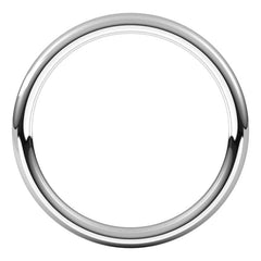 Platinum 2 mm Comfort-Fit European-Style Band Size 5