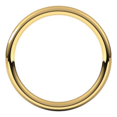 14K Yellow Gold 2 mm Comfort-Fit European-Style Band Size 8