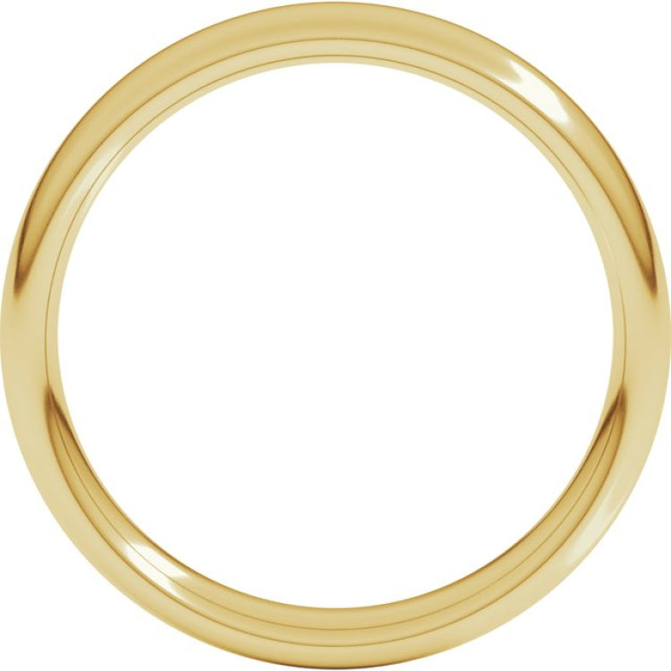 10K Yellow Gold 4 mm Comfort-Fit European-Style Band Size 8