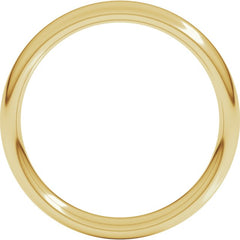 14K Yellow Gold 4 mm Comfort-Fit European-Style Band Size 8