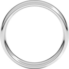14K White Gold 5 mm Comfort-Fit European-Style Band Size 8