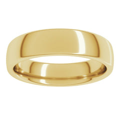 18K Yellow Gold 5 mm Comfort-Fit European-Style Band Size 8