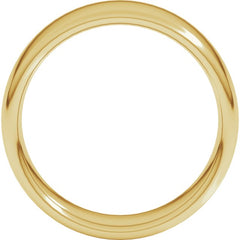 14K Yellow Gold 7 mm Comfort-Fit European-Style Band Size 8