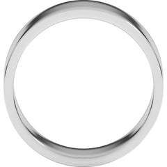 14K White Gold 8 mm Flat Band Size 12