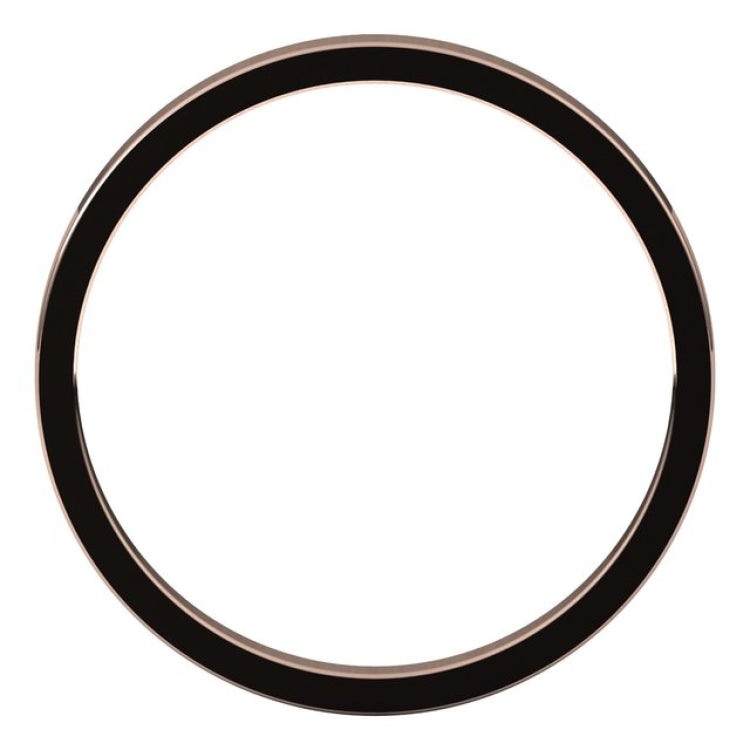 14K Rose Gold 2 mm Flat Band Size 7