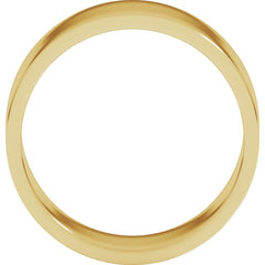 14K Yellow Gold 8 mm Flat Band Size 6.5