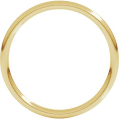 18K Yellow Gold 1.5 mm Comfort-Fit Full Round Band Size 5.5