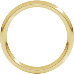 18K Yellow Gold 2 mm Comfort-Fit Full Round Band Size 5