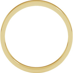 10K Yellow Gold 3 mm Flat Band Size 9
