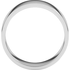 14K White Gold 7 mm Flat Band Size 10