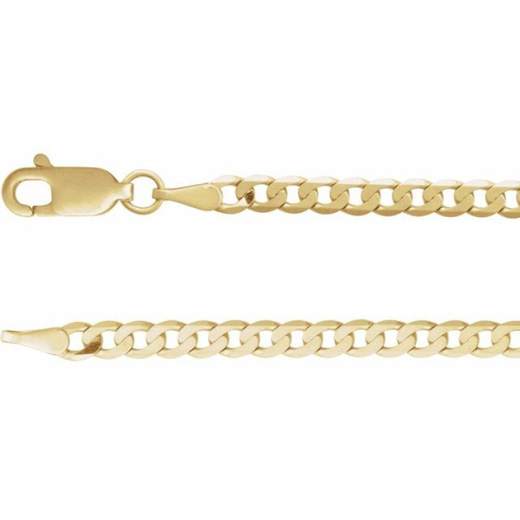 14K Yellow Gold .07 CT Natural Diamond Link 7" Bracelet