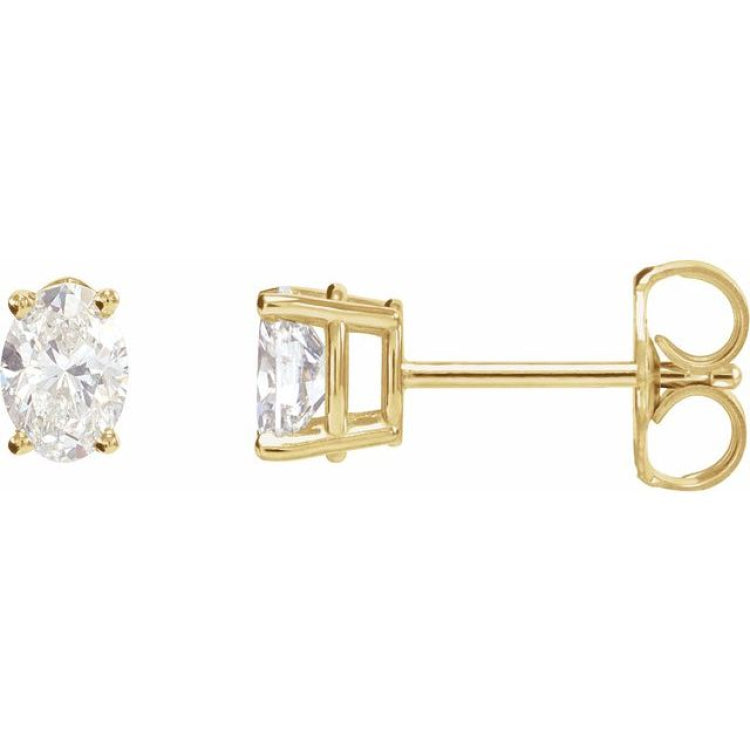 14K Yellow Gold 1/5 CTW Natural Diamond Earrings