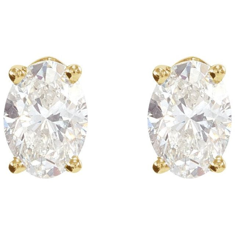 14K Yellow Gold 1/5 CTW Natural Diamond Earrings