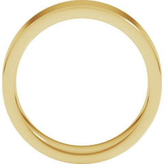 10K Yellow Gold 6 mm Comfort-Fit Flat Band Size 10