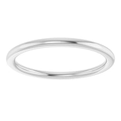 Platinum 1.5 mm Comfort-Fit European-Style Band Size 5.5