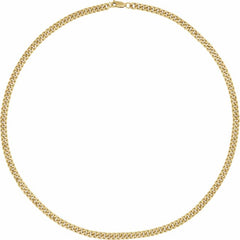 14K Yellow Gold-Filled 4.8 mm Curb 20" Chain