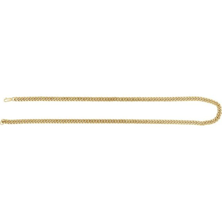 14K Yellow Gold-Filled 4.8 mm Curb 20" Chain