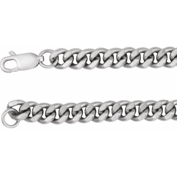 Sterling Silver 4.8 mm Curb 20" Chain