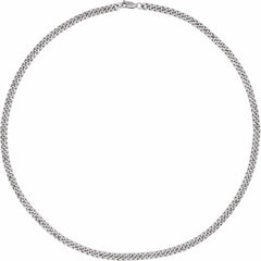 Sterling Silver 4.8 mm Curb 20" Chain