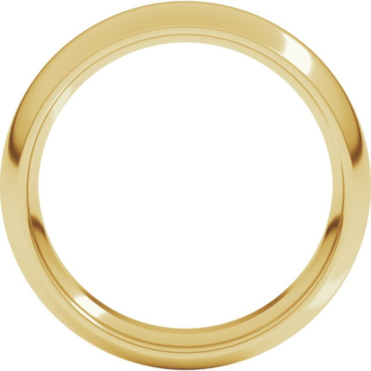 10K Yellow Gold 5.5 mm Comfort-Fit Half Round Band Size 5.5