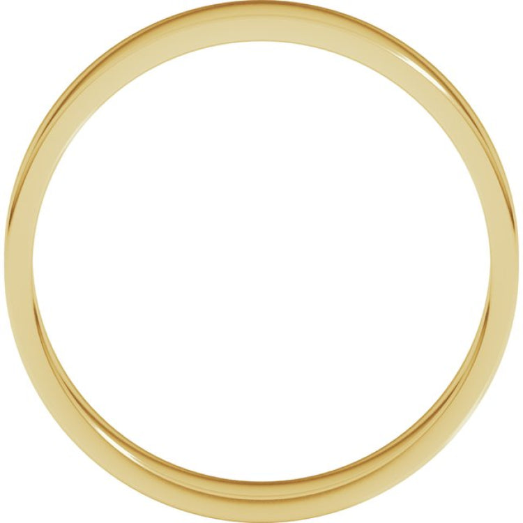 14K Yellow Gold 4.5 mm Flat Band Size 14