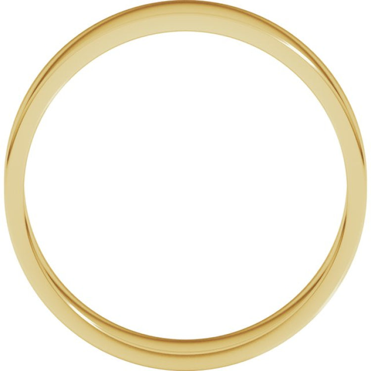14K Yellow Gold 5.5 mm Flat Band Size 9