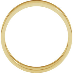 14K Yellow Gold 5.5 mm Flat Band Size 9