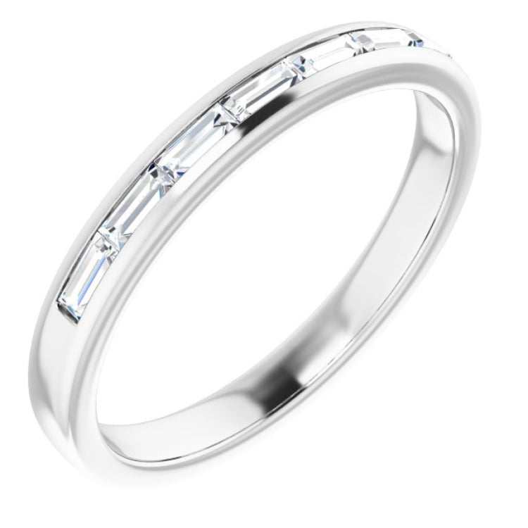 14K White Gold 3/8 CTW Lab-Grown Diamond Band
