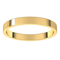 14K Yellow Gold 2.5 mm Flat Band Size 5.5