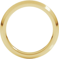 14K Yellow Gold 3 mm Comfort-Fit Half Round Band Size 6.5