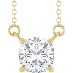 14K Yellow Gold 1 CT Lab-Grown Diamond 18" Necklace