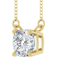 14K Yellow Gold 1 CT Lab-Grown Diamond 18" Necklace