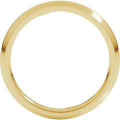 14K Yellow Gold 2.5 mm Comfort-Fit Half Round Band Size 6
