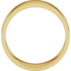 14K Yellow Gold 7 mm Flat Band Size 7.5