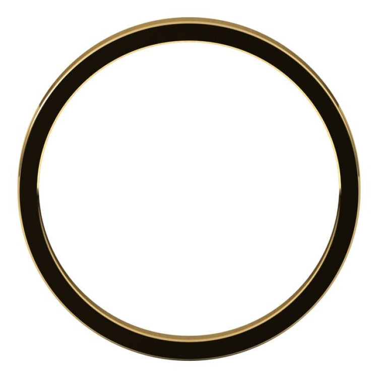 18K Yellow Gold 2 mm Flat Band Size 4.5
