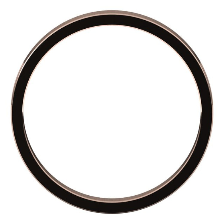 14K Rose Gold 2.5 mm Flat Band Size 5