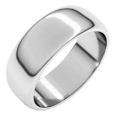 Palladium 7 mm Half Round Band Size 9