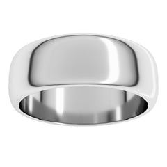 Palladium 7 mm Half Round Band Size 9