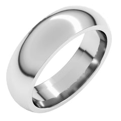 Palladium 6 mm Comfort-Fit Half Round Band Size 8
